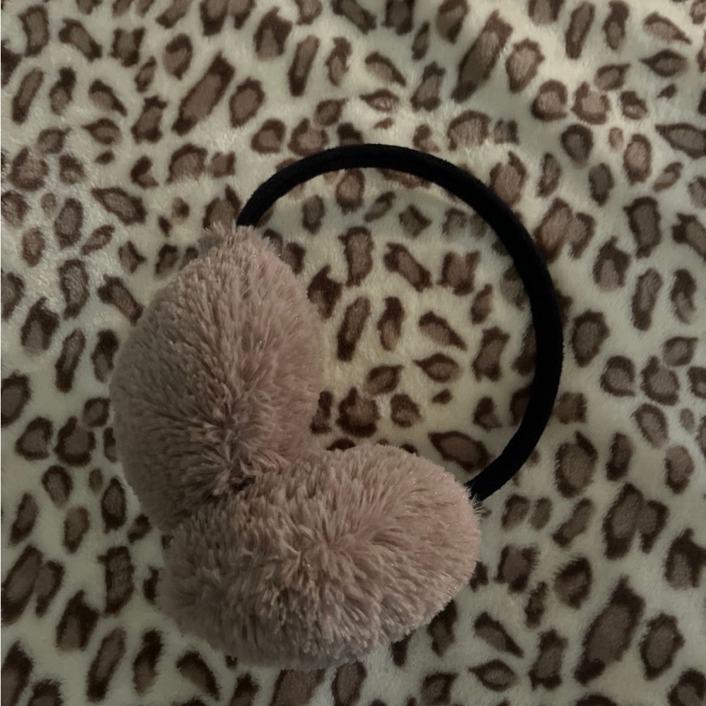 cozy light brown ear muffs